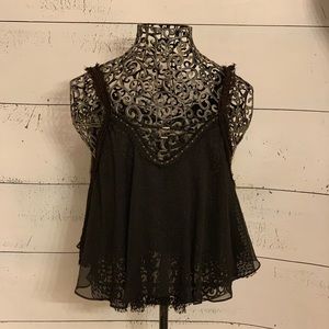Free People flowy, sheer tank